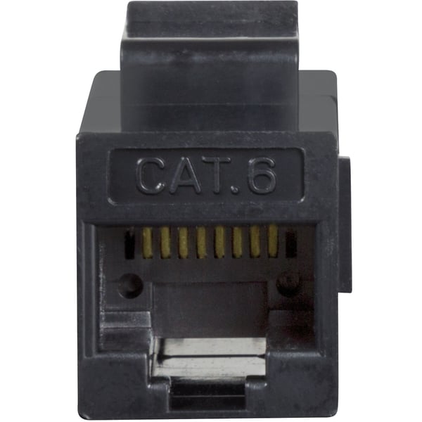 Keystone-kontakt Cat6 UTP 2xRJ45 Sort