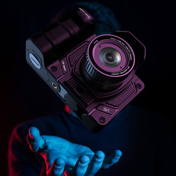 Digitalt nattkamera med 10x zoom og 4K-video