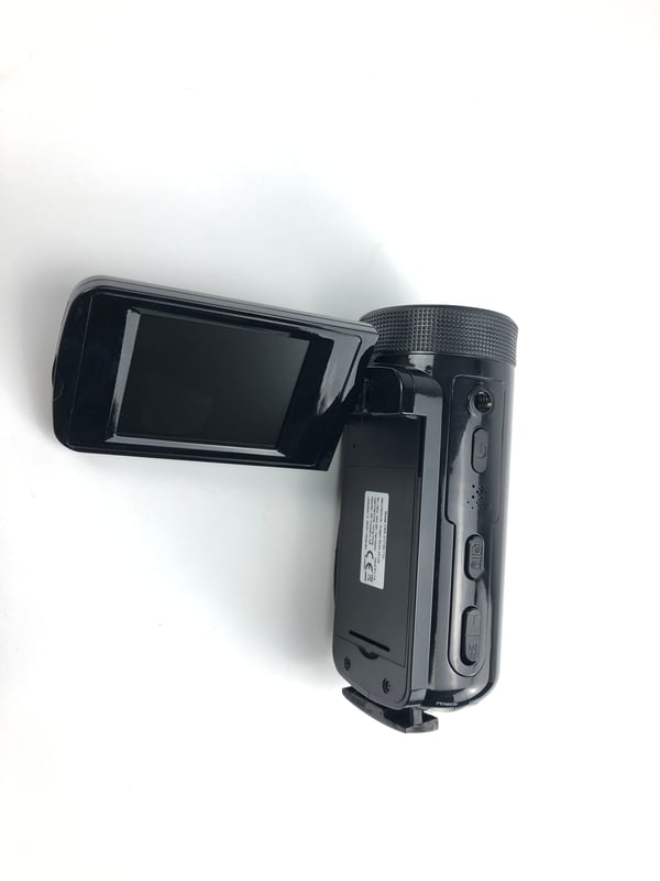 HD digitalkamera med vidvinkelobjektiv Black