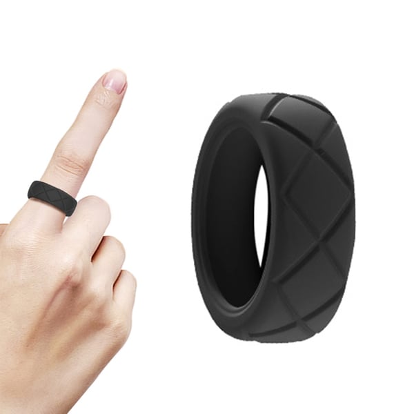 Ringbeskyttelse til Oura Ring Gen 3 - Gennemsigtig silikonebeskyttelse til smart ring Black M