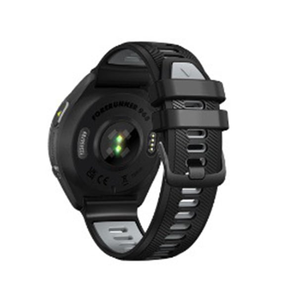 Silikoninen kellon ranneke Black+Grey
