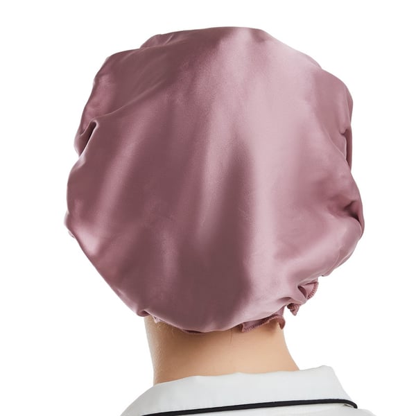 100% Mulberry Silke Sovehætte til Kvinder Pink