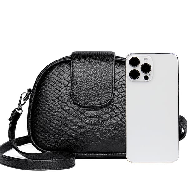 Ægte læder Shell taske Crossbody pung til kvinder
