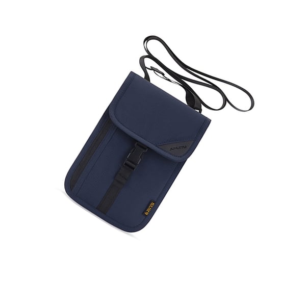 RFID-halslommebok reisepassholder Blue