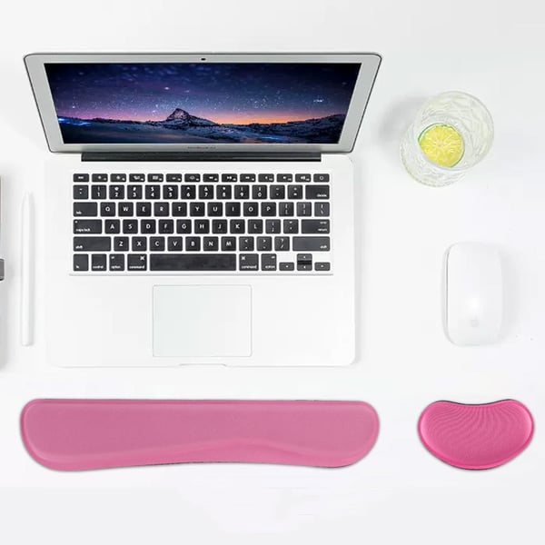 Ergonomiset hiirimatto rannetuella Pink