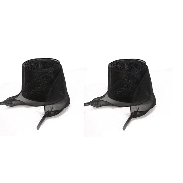 Skira Organza Ribbon Skosnören - 120cm Black