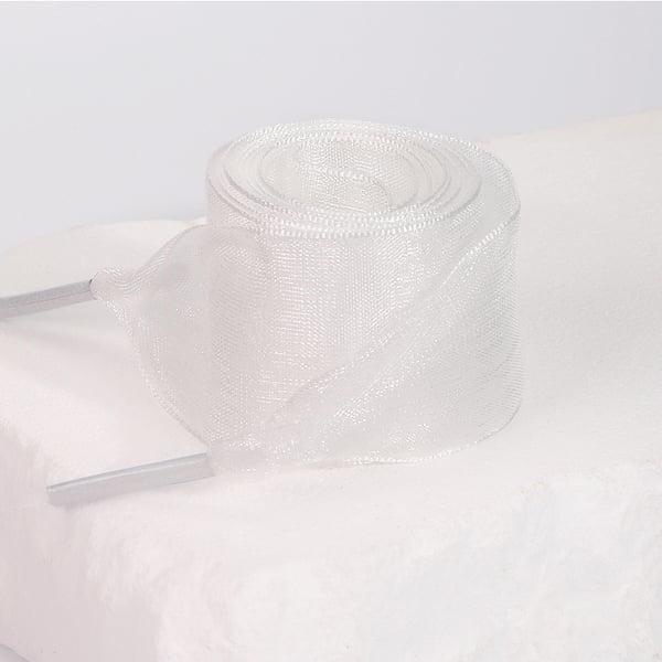 Skire Organza Ribbon Skolisser - 120cm White