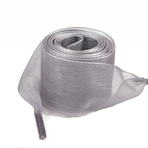 Skire Organza Ribbon Skolisser - 120cm LightGrey