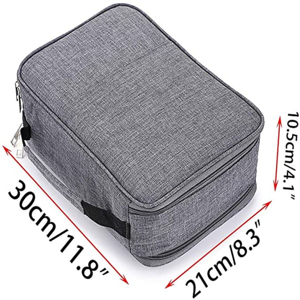 Penneveske med stor kapasitet Grey