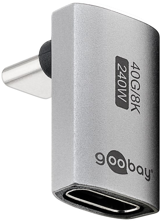 USB-C™-adapter vertikal 90° lang, USB4™ USB-C™-adapter vertikal 90° lang, USB4™