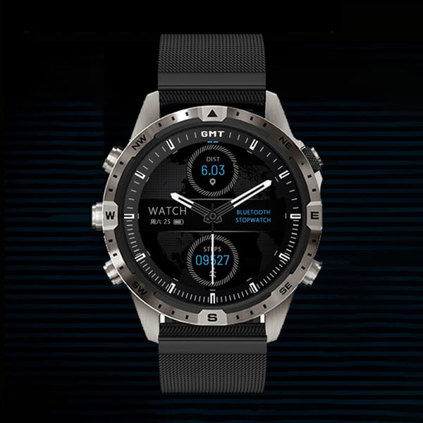 GT45 Smartwatch med puls, blodtrykk og temperaturovervåking