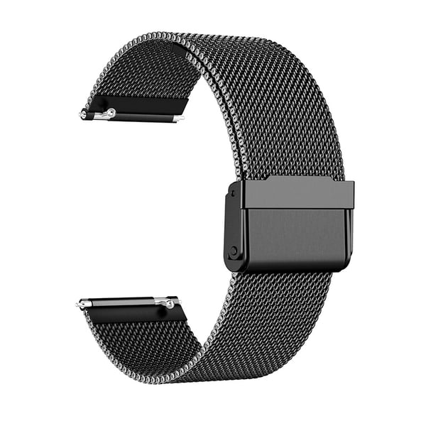Urrem i rustfrit stål til Suunto 9 Baro/7/d5/Spartan Black 22 mm
