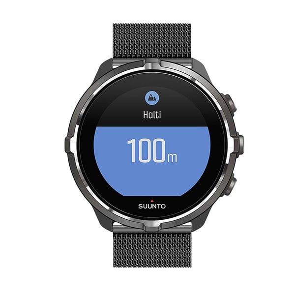 Urrem i rustfrit stål til Suunto 9 Baro/7/d5/Spartan Black 22 mm
