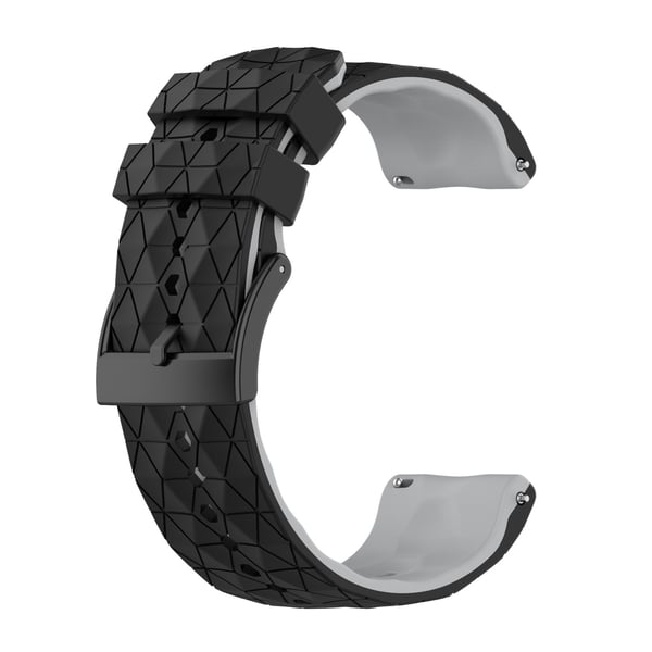 Silikone urrem til Suunto 9 & 7 Black+Grey