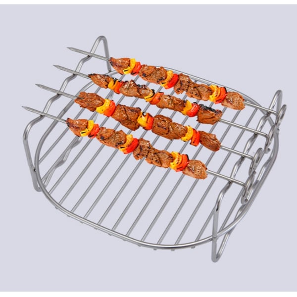 Dobbeltlags rustfrit stål grill elektrisk frituregryde tilbehør 6 Inch