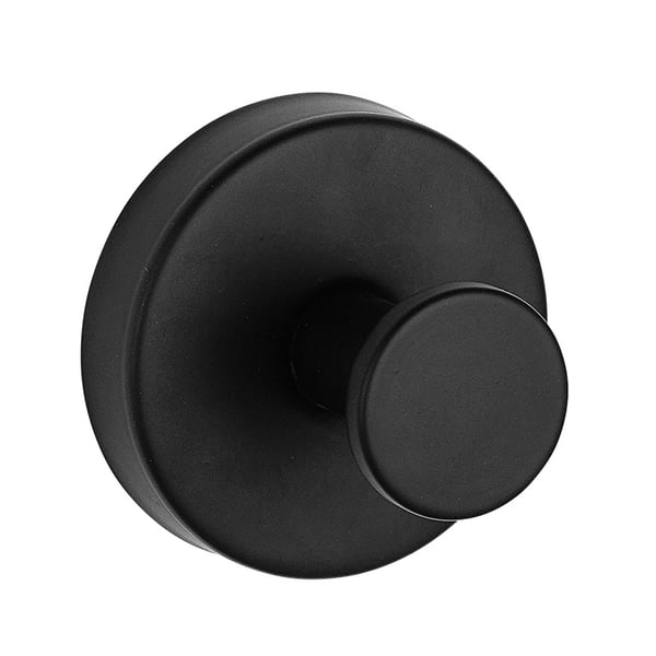 Seinäkoukut imukupilla, 4 kpl Black