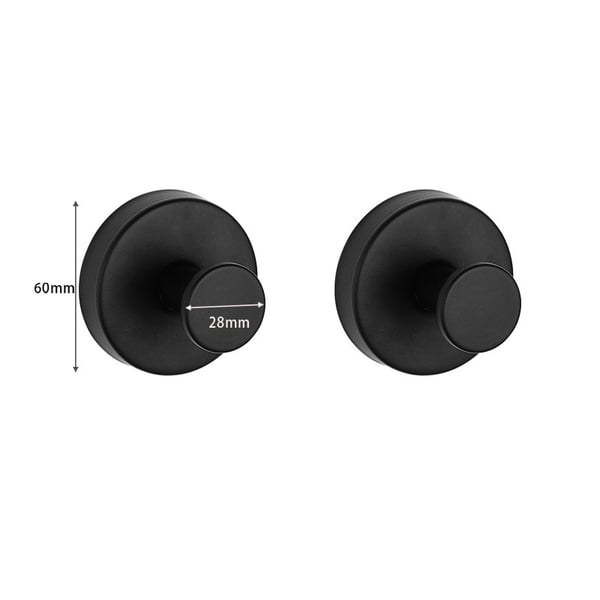 Koukut imukupilla, 2 kpl Black