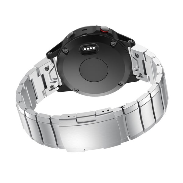 Hurtigudløser Titanium Urrem til Garmin Fenix 7X 6X Pro 5X Plus Silver 22 mm