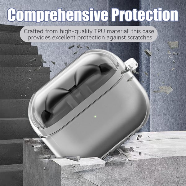 Etui til Samsung Galaxy Buds 3 / Buds 3 Pro med karabinkrok