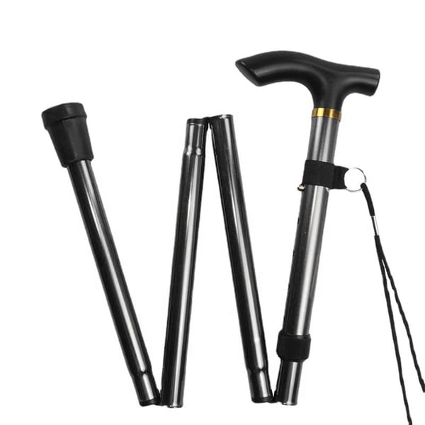 Foldbare trekkingstave til vandreture Black