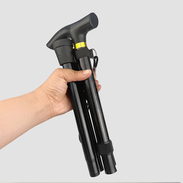Foldbare trekkingstave til vandreture Black