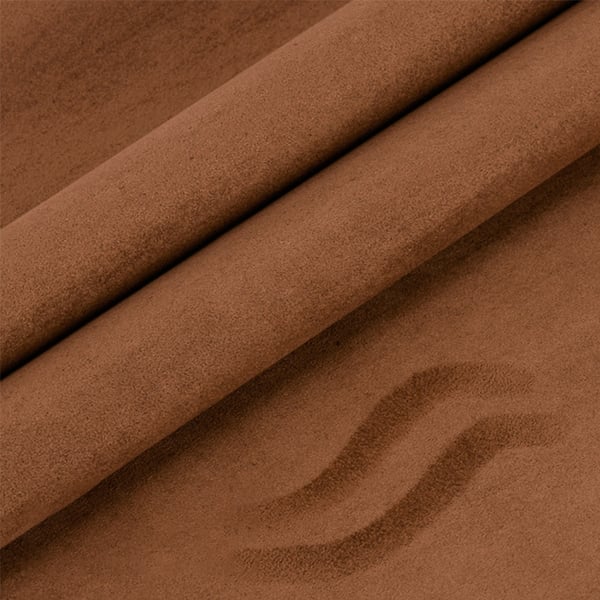 Itsekiinnittyvä mokkanahkakangasmerkki Brown M