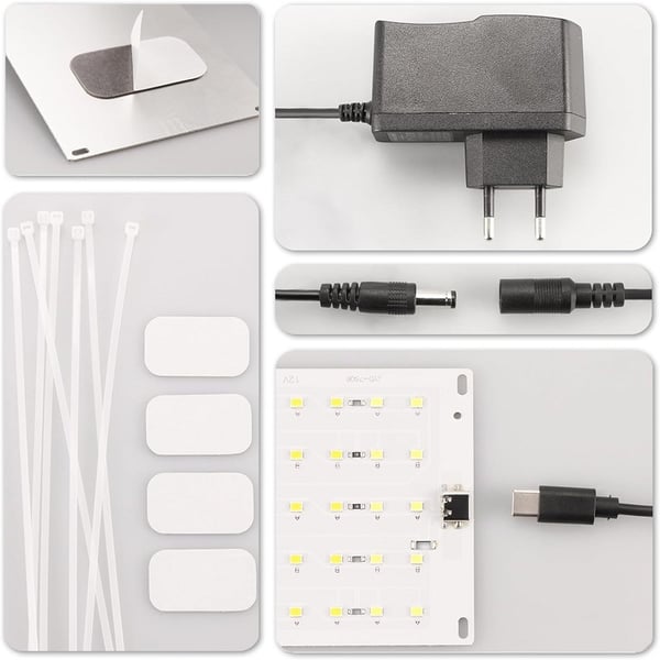LED Ljuspaneler för Växter - EU Adapter