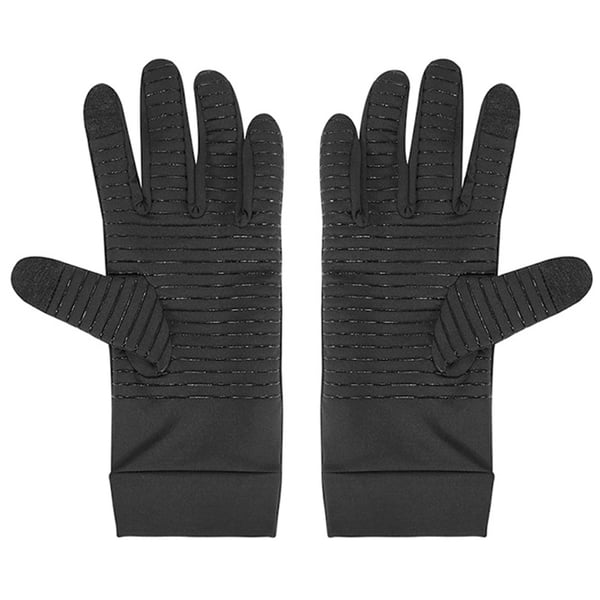 Cykelhandskar i kopparfiber - Full Finger Touchscreen M