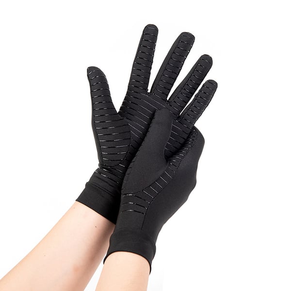 Cykelhandskar i kopparfiber - Full Finger Touchscreen M