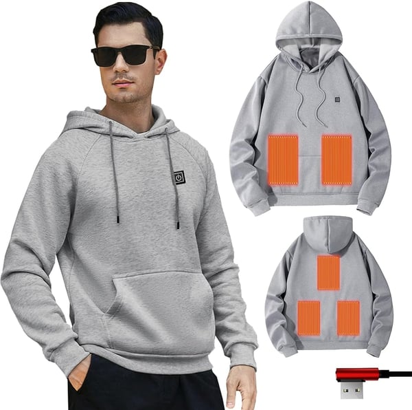 5 vyöhykkeen lämmitetty liivi Grey XXL