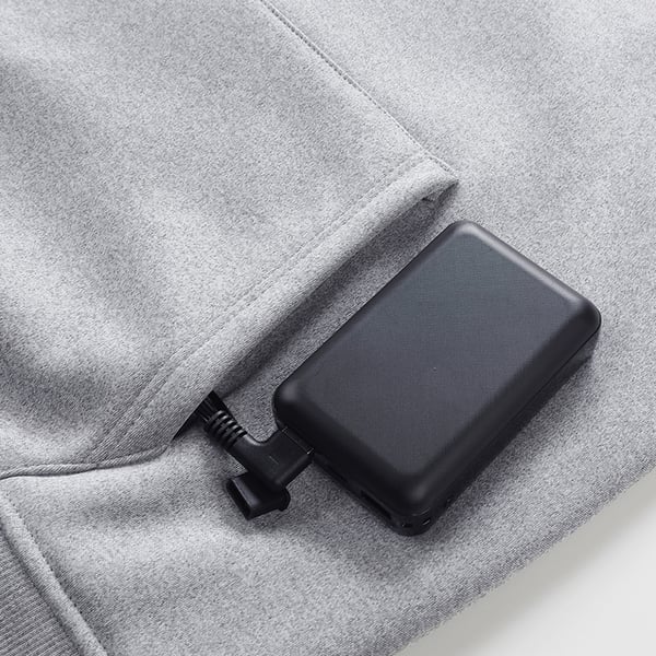 5 Zone Opvarmet Vest Grey L