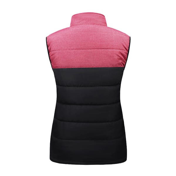 Opvarmet vest med dobbelte kontroller, konstant temperatur og varme Black+Red 4XL