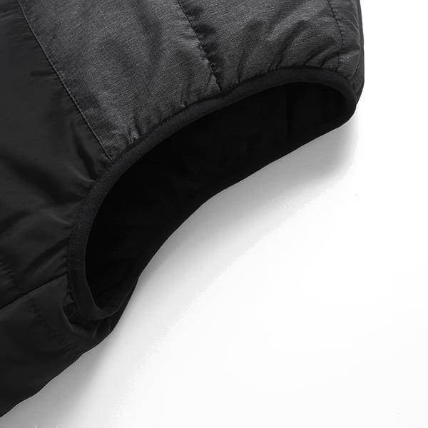 Opvarmet vest med dobbelte kontroller, konstant temperatur og varme Black+Grey XL