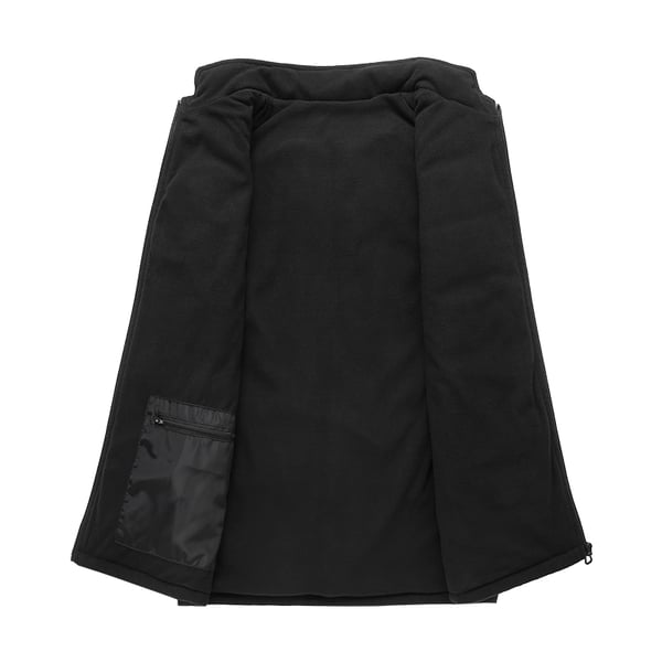 Opvarmet vest med dobbelte kontroller, konstant temperatur og varme Black+Grey XL