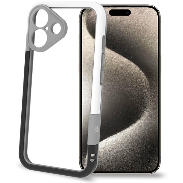Bumper iPhone 16 Svart/Hvit