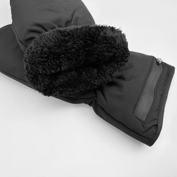 Varmehandsker med lynlås, genopladeligt batteri Black 8 hours battery life