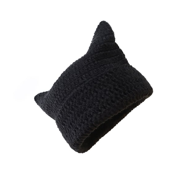 Lekfull Devil Stickad Mössa Black