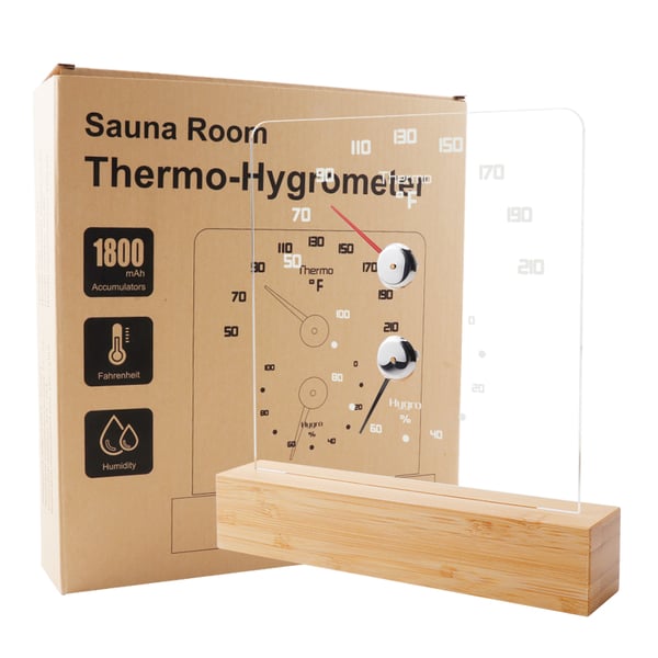 RGB badstuetermometer - Nøyaktige temperatur- og fuktighetsavlesninger