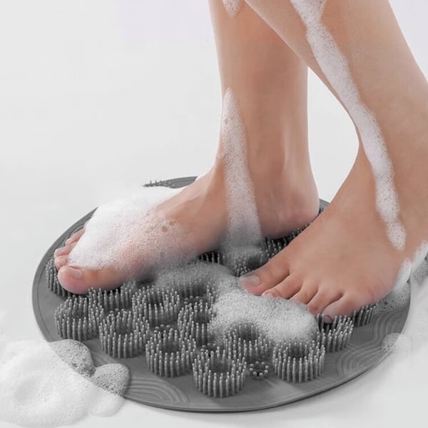 Silikoninen suihkujalkahierontamatto Grey