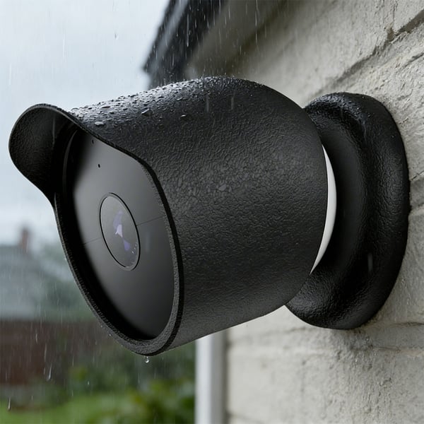 Skyddande Silikonfodral för Google Nest Cam Black