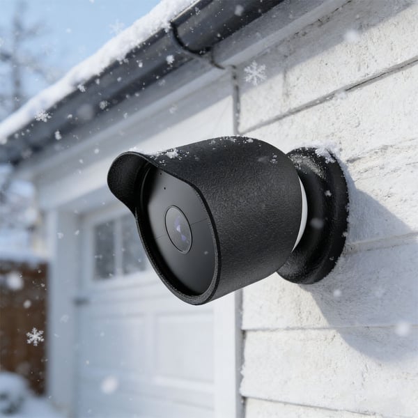 Skyddande Silikonfodral för Google Nest Cam Black