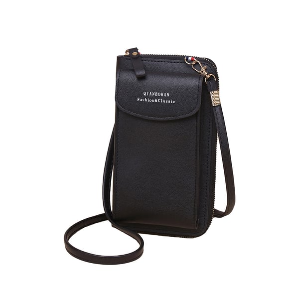 Mobilveske i PU-skinn Black