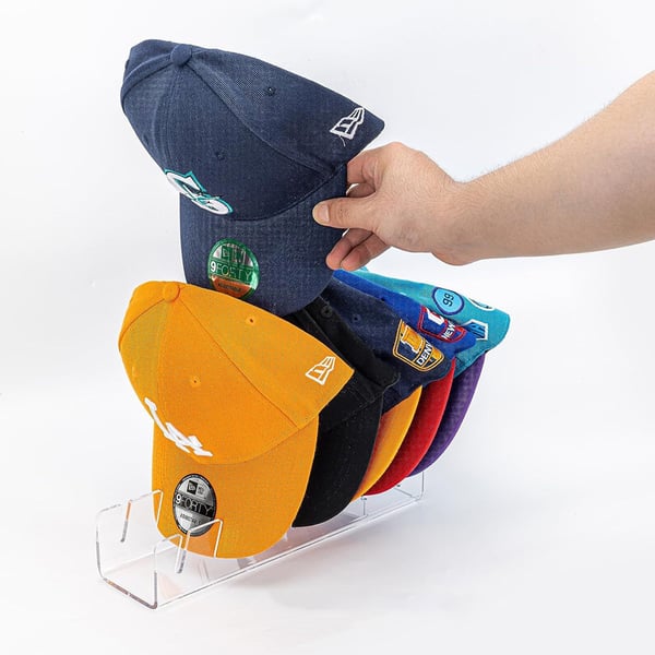 Baseballkasket-organisator, 2-pak Transparent