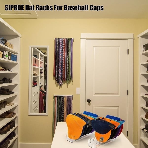 Baseballkasket-organisator, 2-pak Transparent