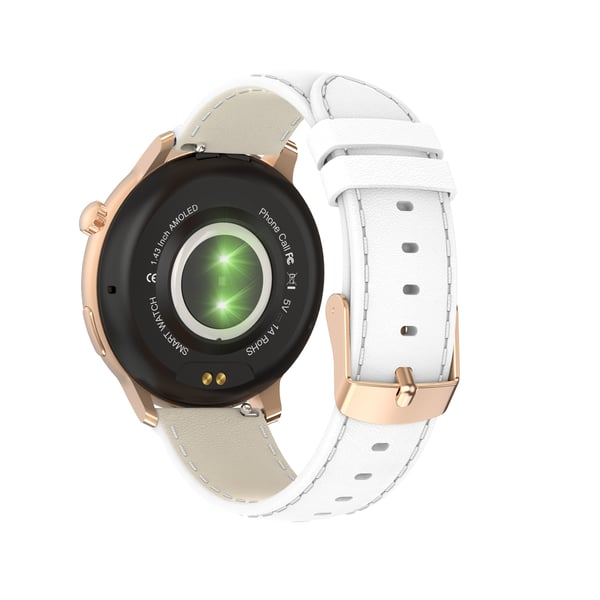 Smartwatch med puls-, blodtryks- og iltmåling White