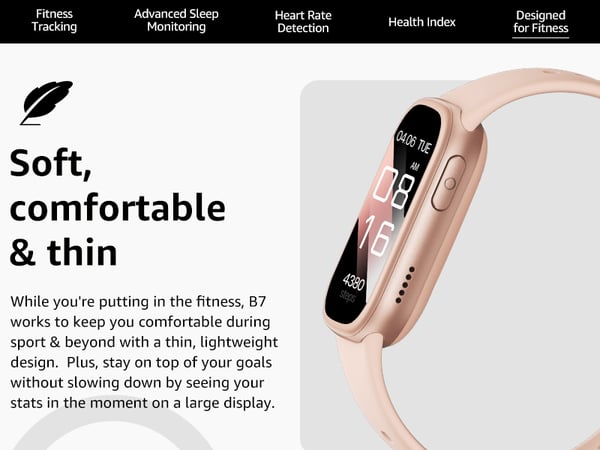 Älykello Bluetooth-puheluilla ja terveyden seurannalla Pink