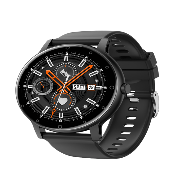 Smartwatch med sundhedsovervågning Black