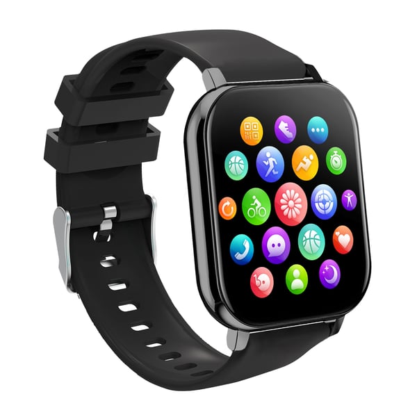 Smartur med Bluetooth-opkald og fitnesstracker Black