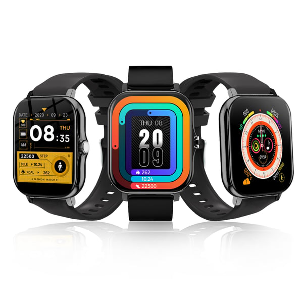 Smartur med Bluetooth-opkald og fitnesstracker Black