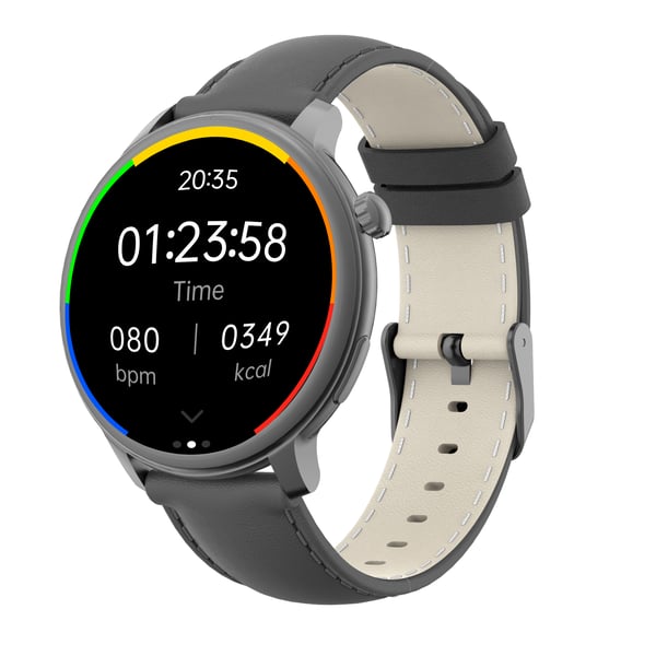 Smartwatch med puls-, blodtryks- og iltmåling Black